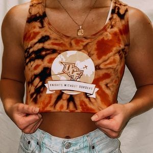 Hand Tie dyed UCF tee